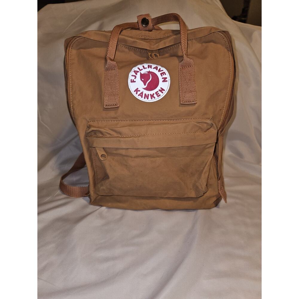Fjallraven Kanken Orange Backpack 16L Fits 13 inch Laptop 4 Pockets Swedish